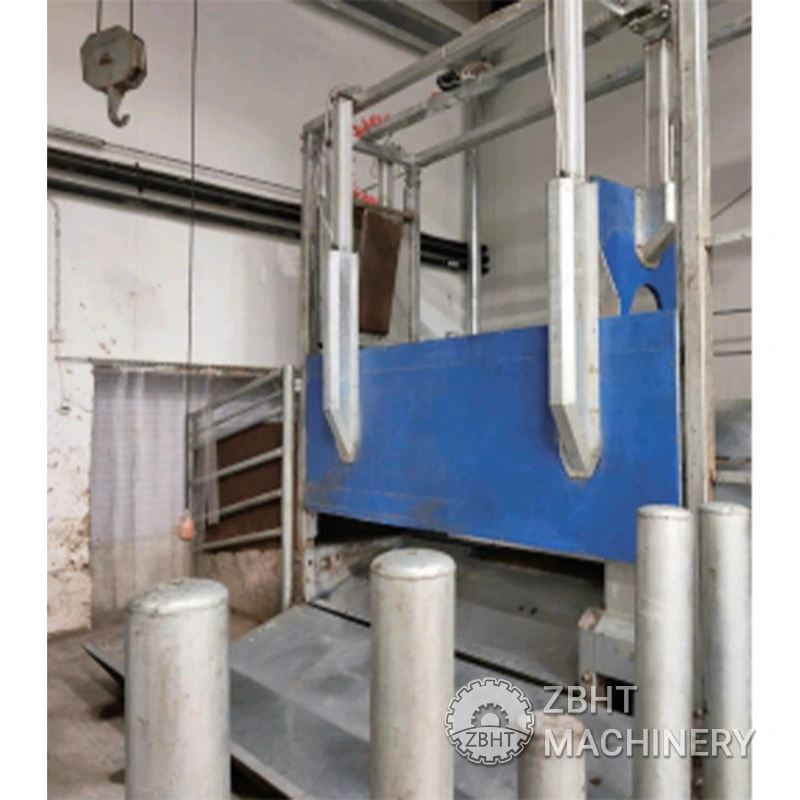 Pneumatic restraining killing box with head clip type EU