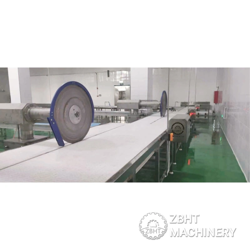 Single heavy-duty white carcass cutting conveyor