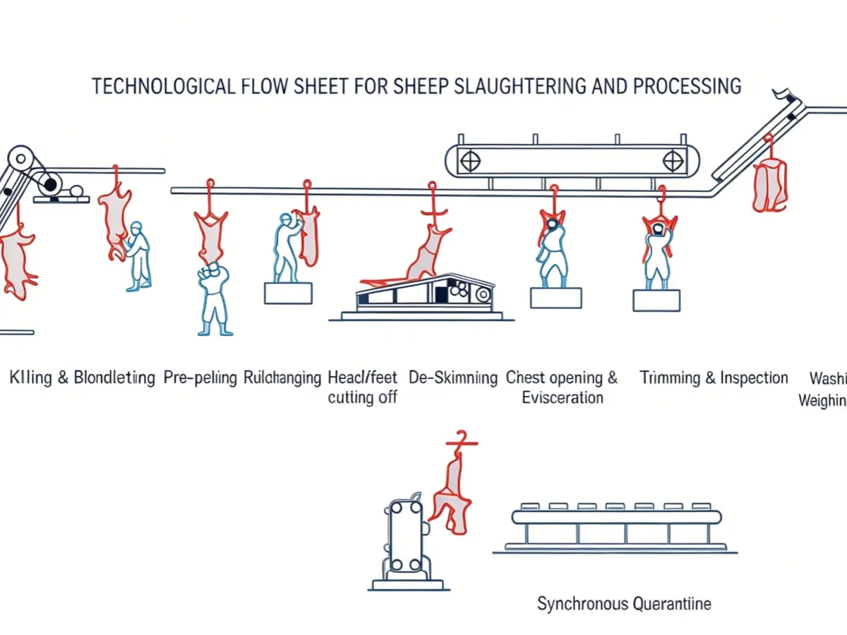 Complete Sheep Slaughtering Line Process  Qingdao Zhongbang Haotong Machinery Co., Ltd.