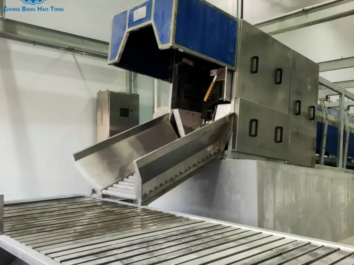 Automatic Three-Point Electrical Stunning Conveyor
