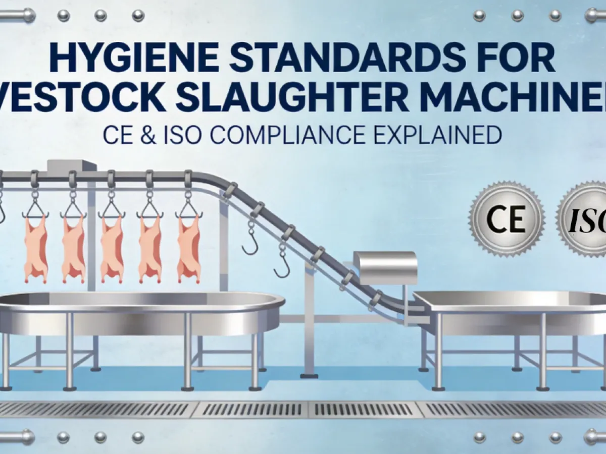 Hygiene Standards for Livestock Slaughter Machinery CE & ISO Compliance Explained