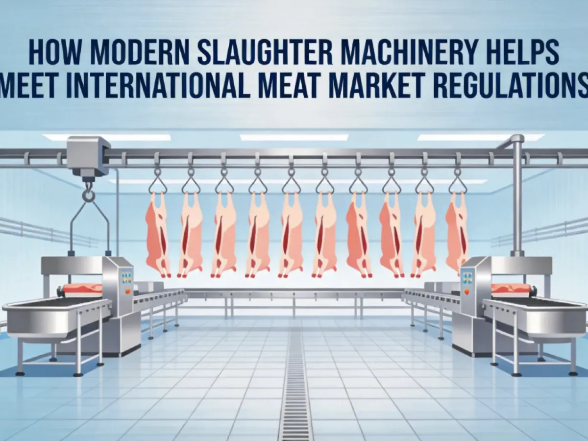 How Modern Slaughter Machinery Helps Meet International Meat Market Regulations