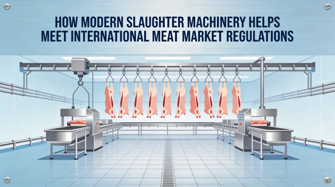 How Modern Slaughter Machinery Helps Meet International Meat Market Regulations